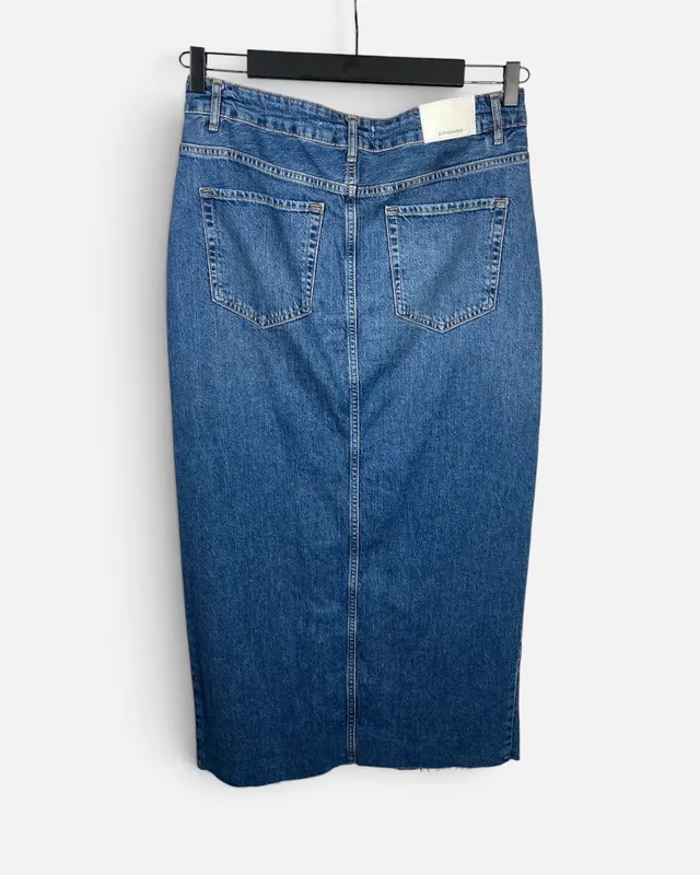 Pollera jean azul stradivarius