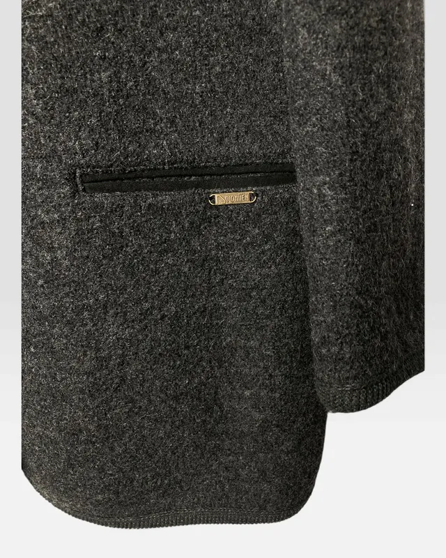 Chaqueta gris lana dolomiten