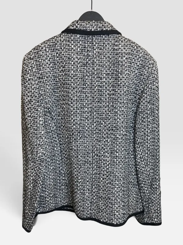 Chaqueta tweed negro y blanco  basler