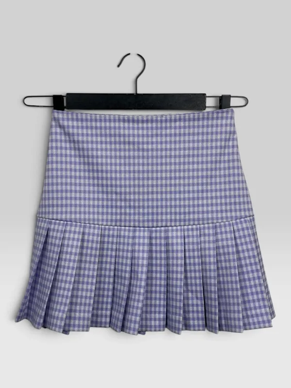 Pollera tableada cuadros vero moda