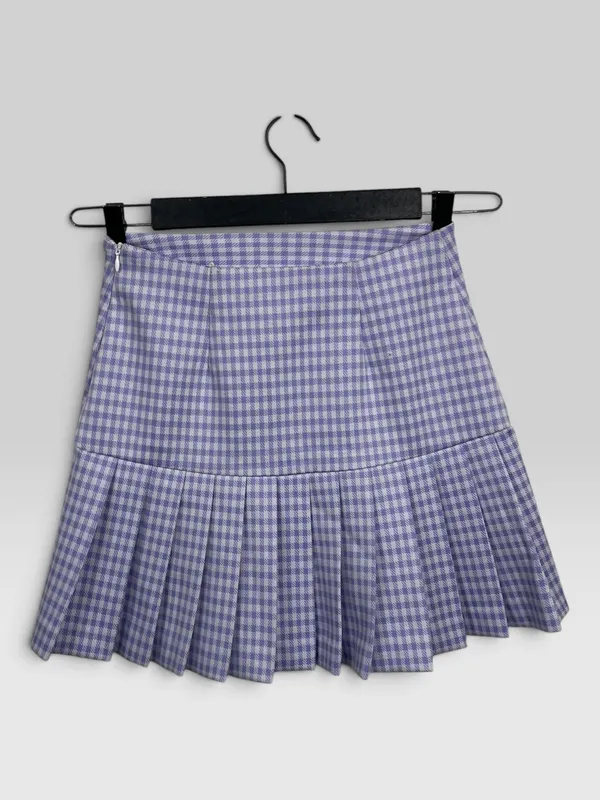 Pollera tableada cuadros vero moda