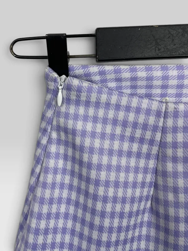Pollera tableada cuadros vero moda