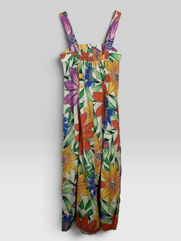 Vestido largo estampad zara