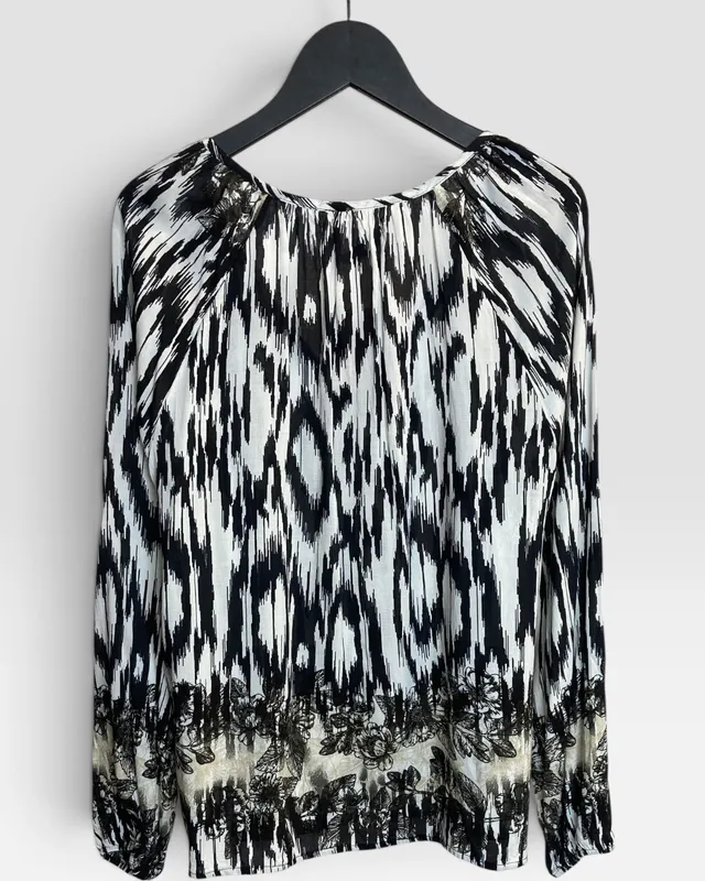 Blusa estampada rapsodia