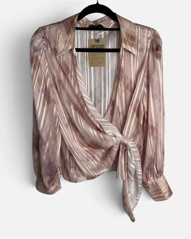 Blusa gasa cruzada ZARA