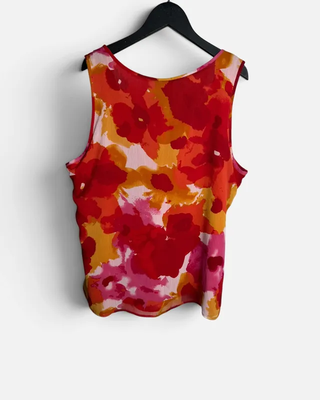 Blusa gasa flores ruby rd.