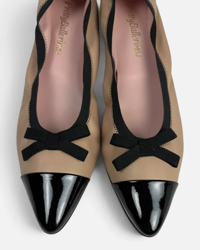 Chatitas cueo beige c/charol pretty ballerina