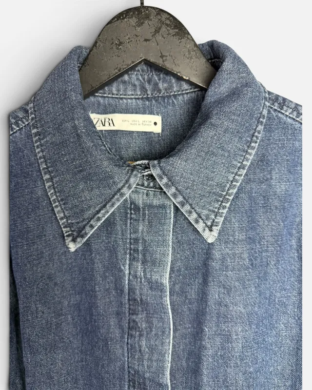 Camisa jean zara