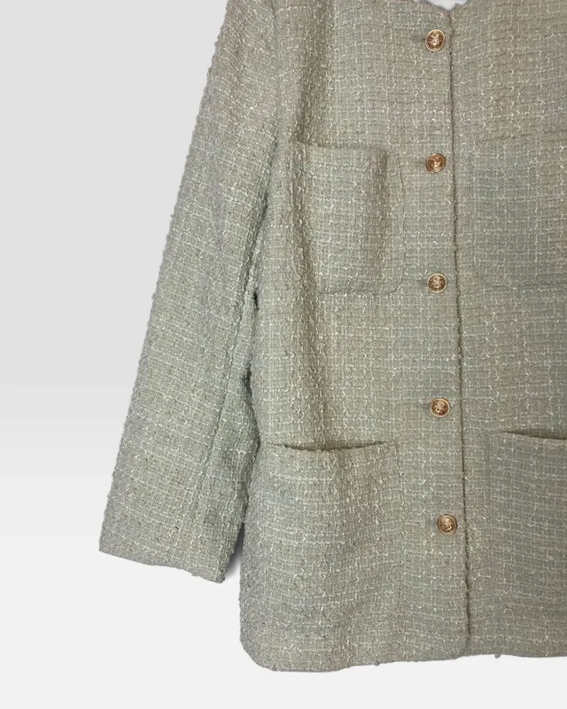 Chaqueta verde agua h&m