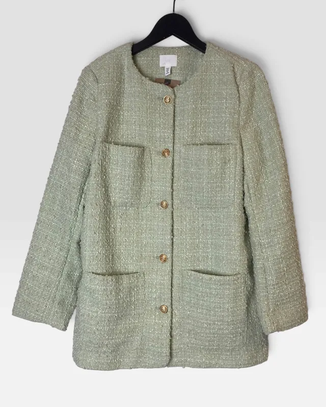 Chaqueta verde agua h&m