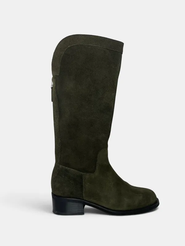 Botas bajas ca;a alta cuero lucy in the sky