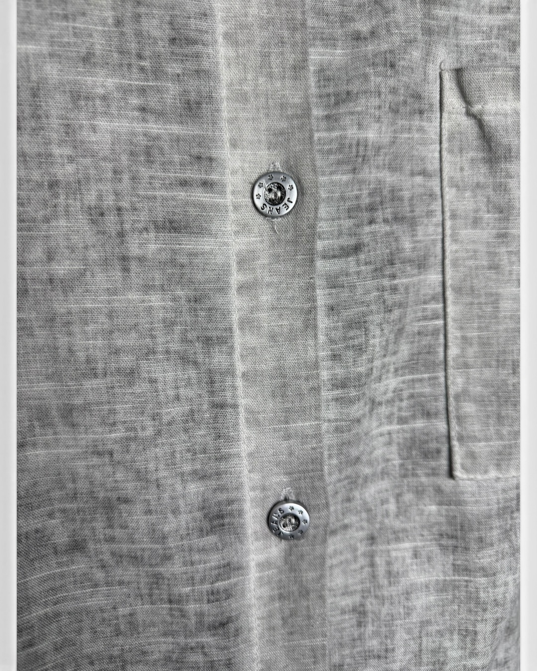 Camisa gris combinada made in italy