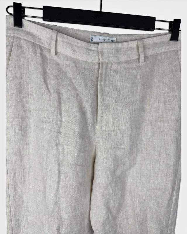 Pantalon beige mango