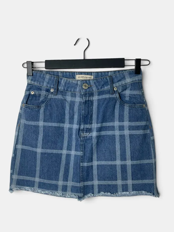 Pollera jean cruadros seven seven