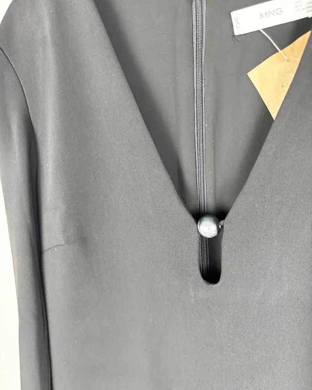 Vestido negro ml  mango