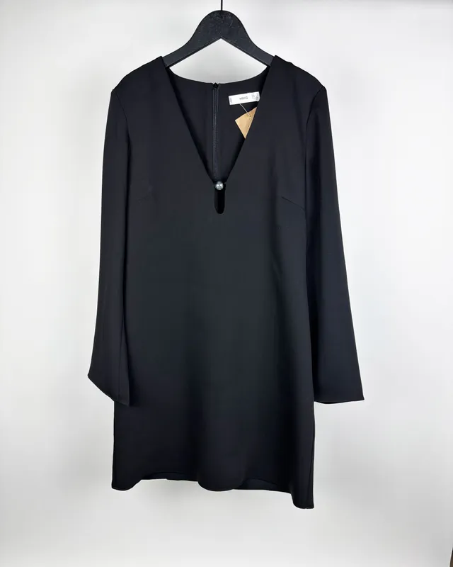 Vestido negro ml  mango