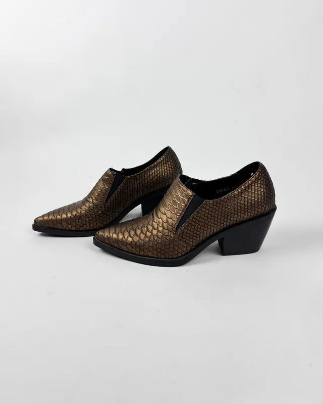 Zapatos peltre texturada  korium