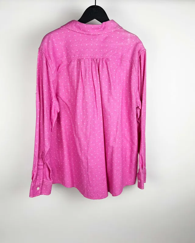 Camisa rosa  lands end