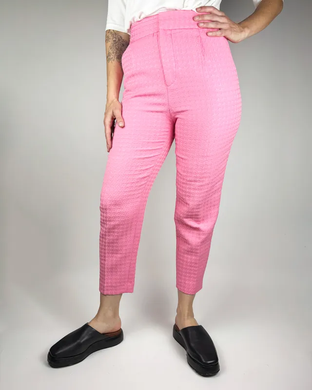 Pantalon de vestir rosado zara 