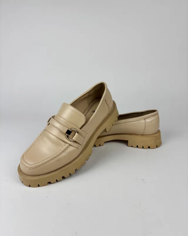 Mocasines beige zara