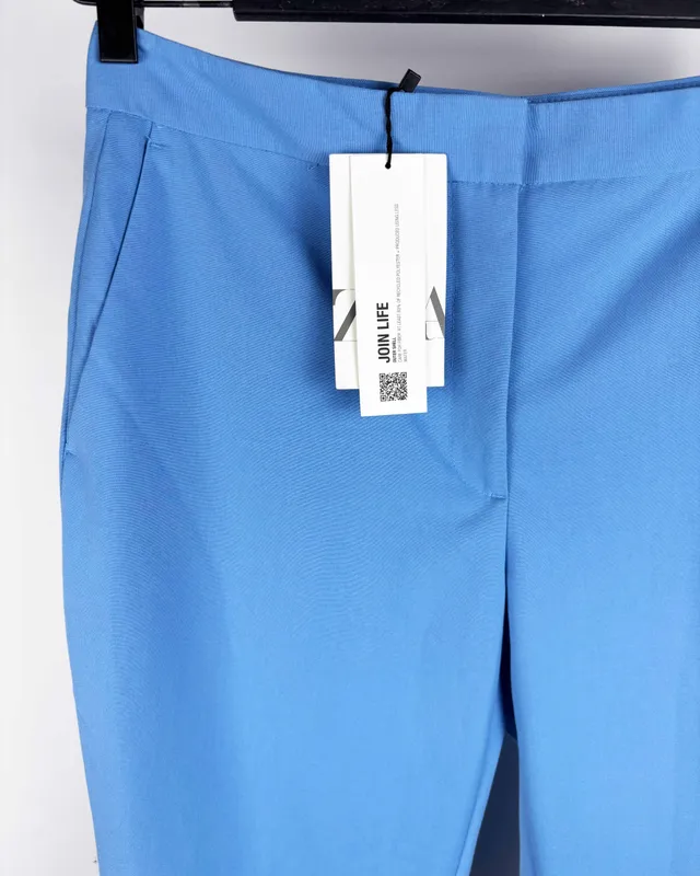 Pantalón de vestir celeste zara 
