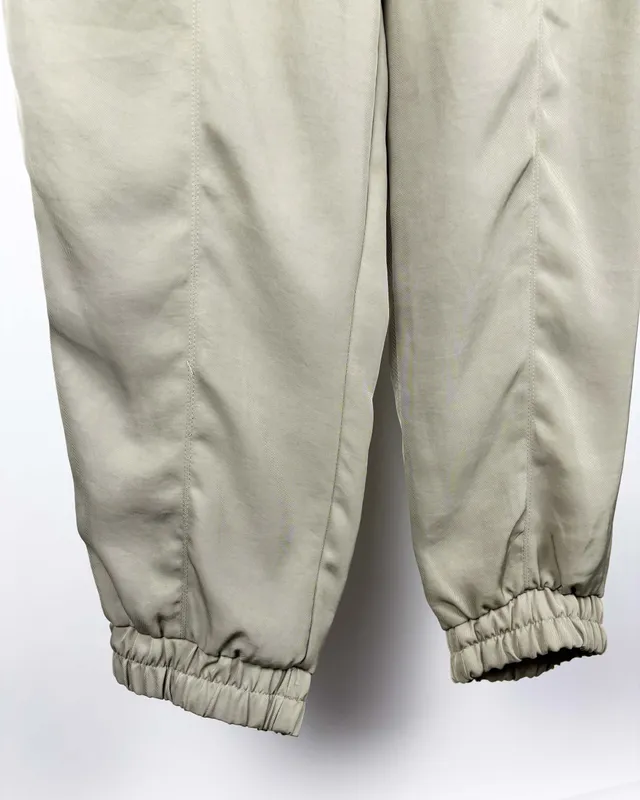 Pantalon  verde elastico zara 