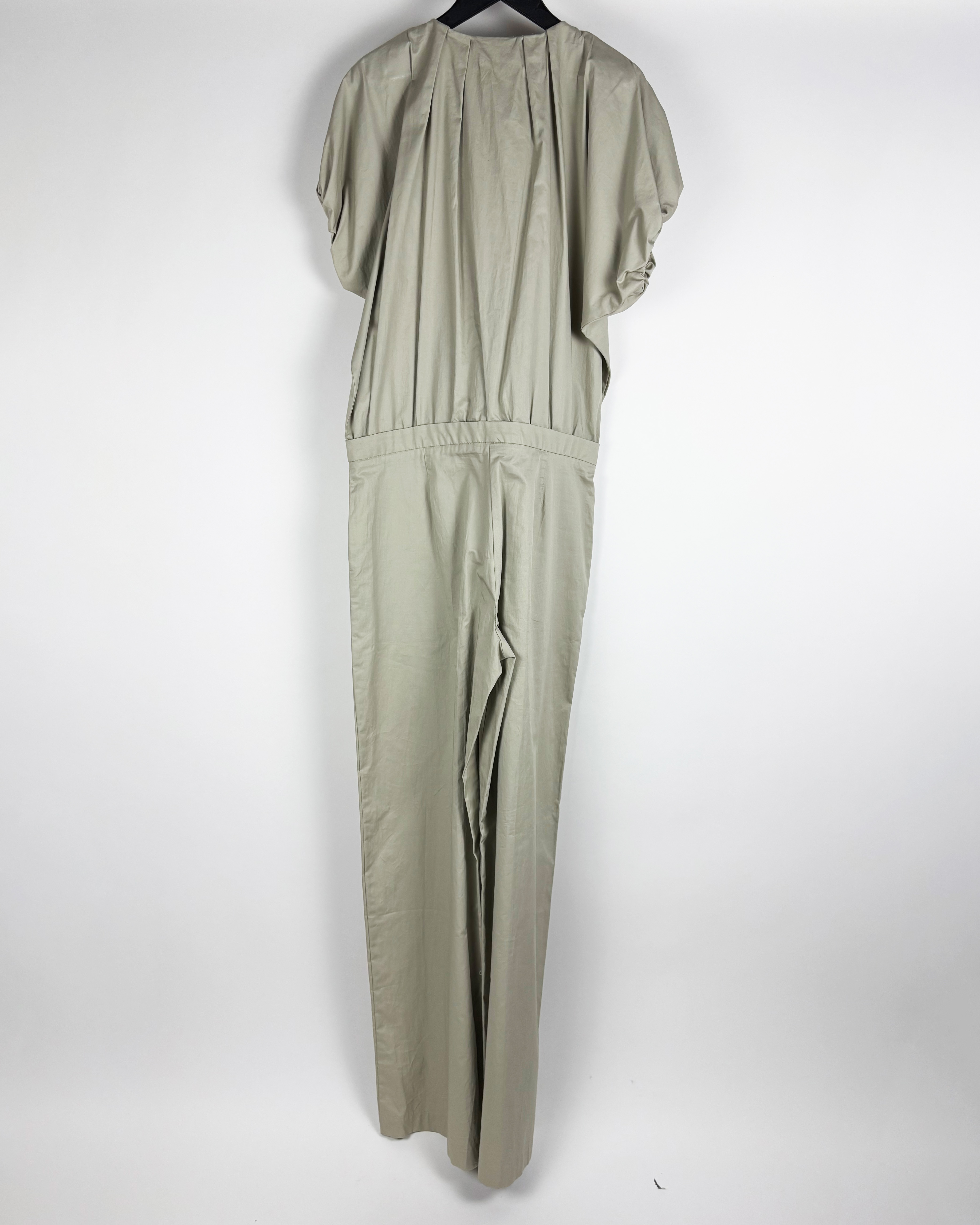 Mono largo beige con cierre plateado zara