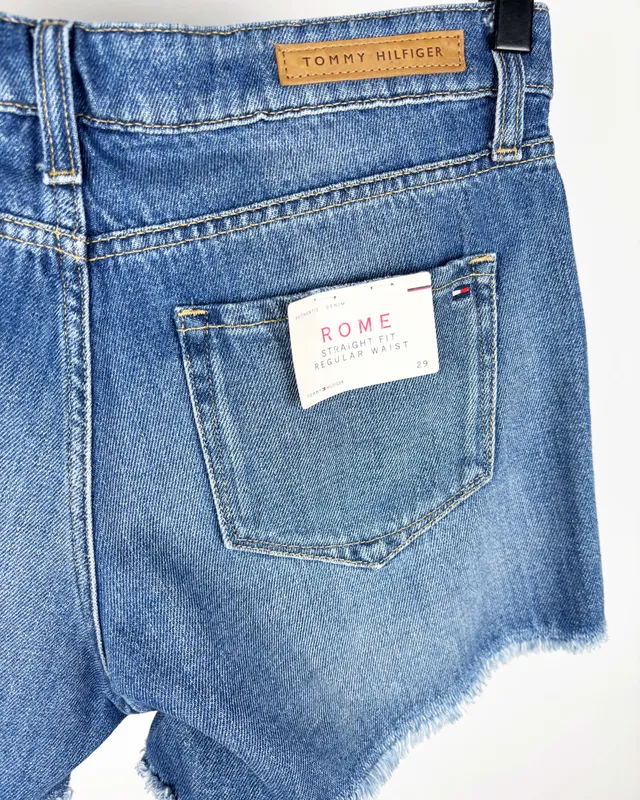 Short de jean azul tommy