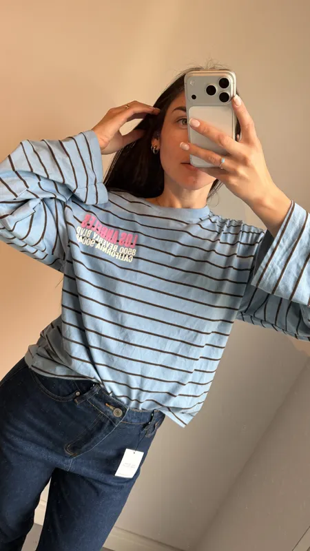 Remera a rayas zara talle s
