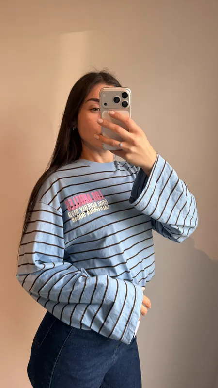 Remera a rayas zara talle s