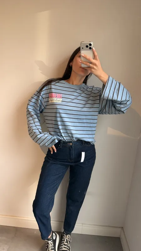 Remera a rayas zara talle s