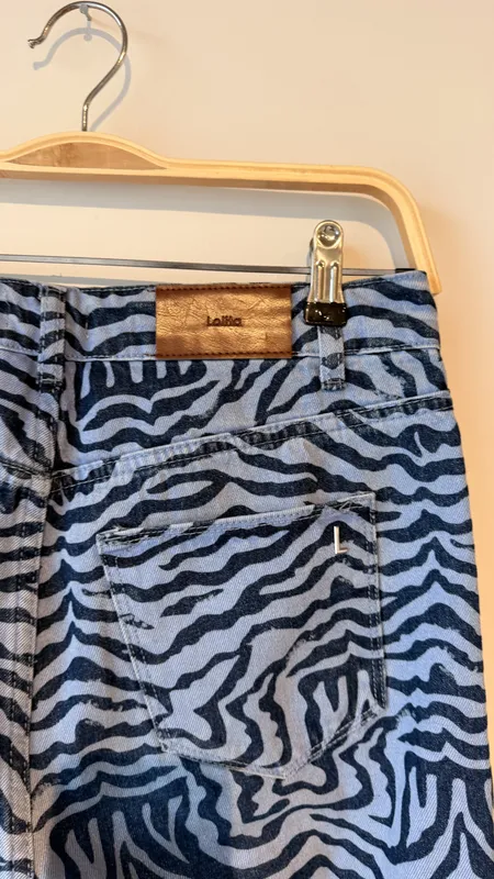 Jeans zebra azul lolita talle 40