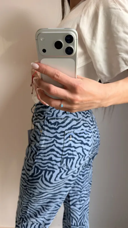 Jeans zebra azul lolita talle 40