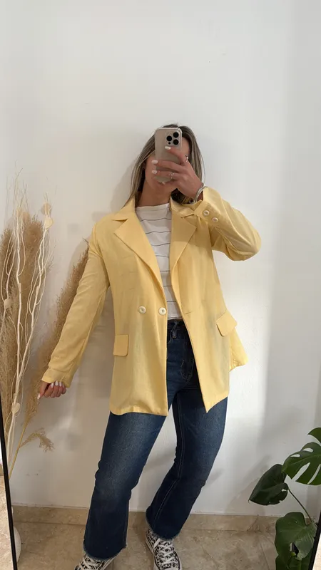 Blazer lino talle m