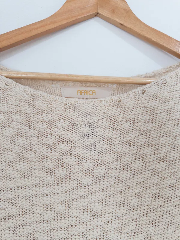Sweater tejido rústico africa