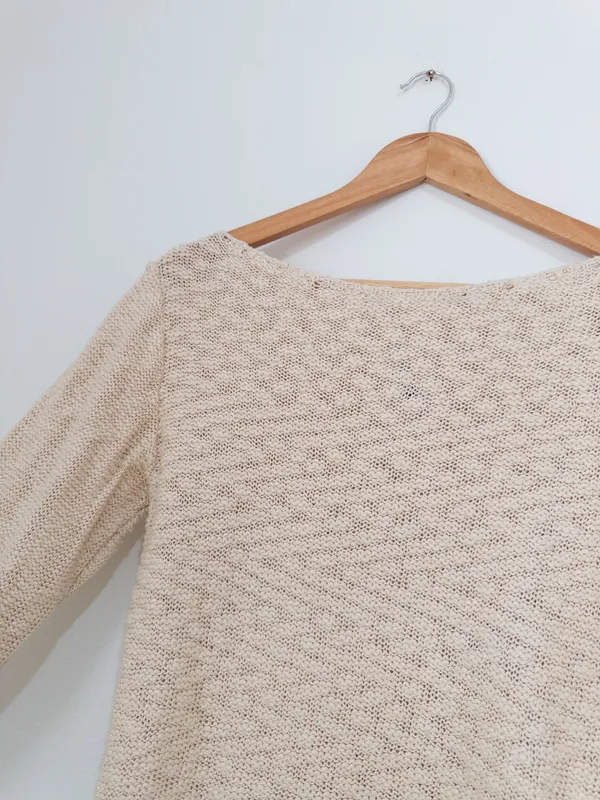 Sweater tejido rústico africa