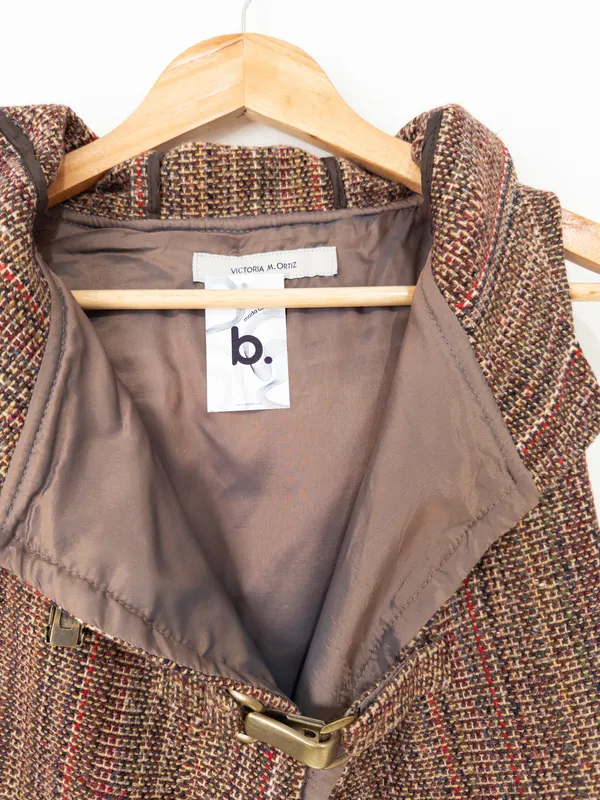 Chaleco rústico en tonos tierra