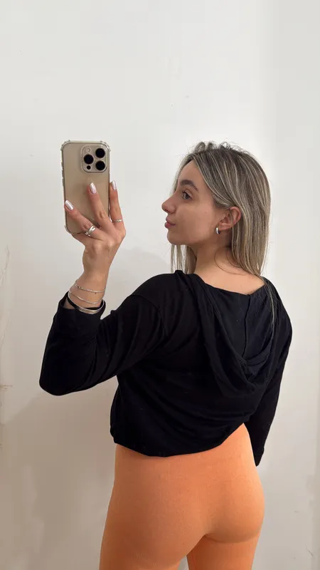 Calza naranja talle s sin frunce