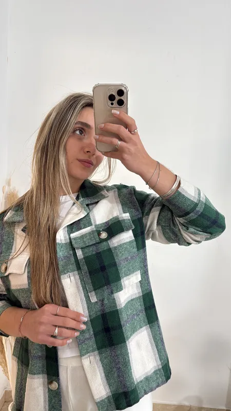 Sobrecamisa verde talle m