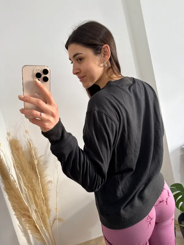 Buzo deportivo negro talle s