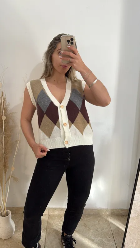 Chaleco peach talle xl