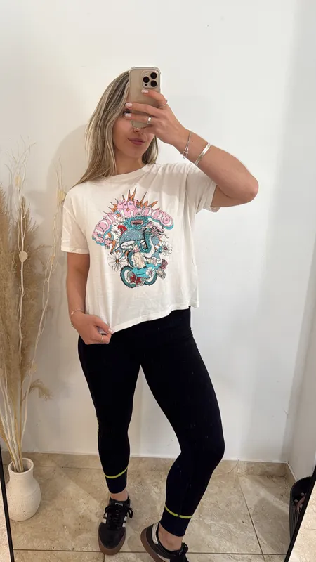 Remera balnca indian talle s