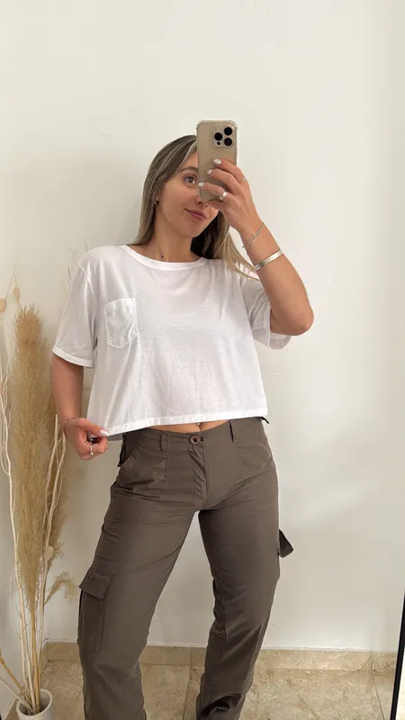 Remera basica corp blanca talle m