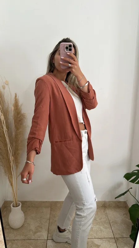 Blazer terracota talle s