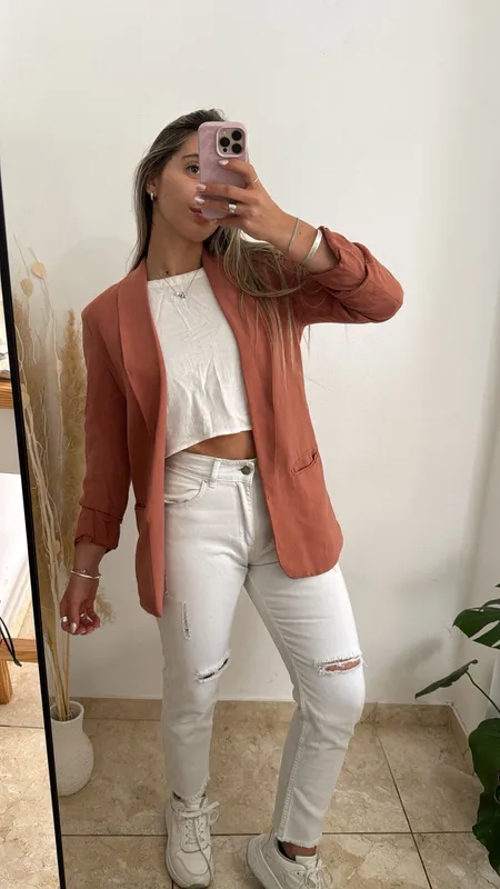 Blazer terracota talle s
