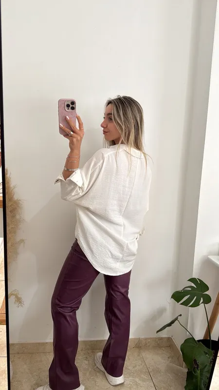 Camisa blanc talle s/m