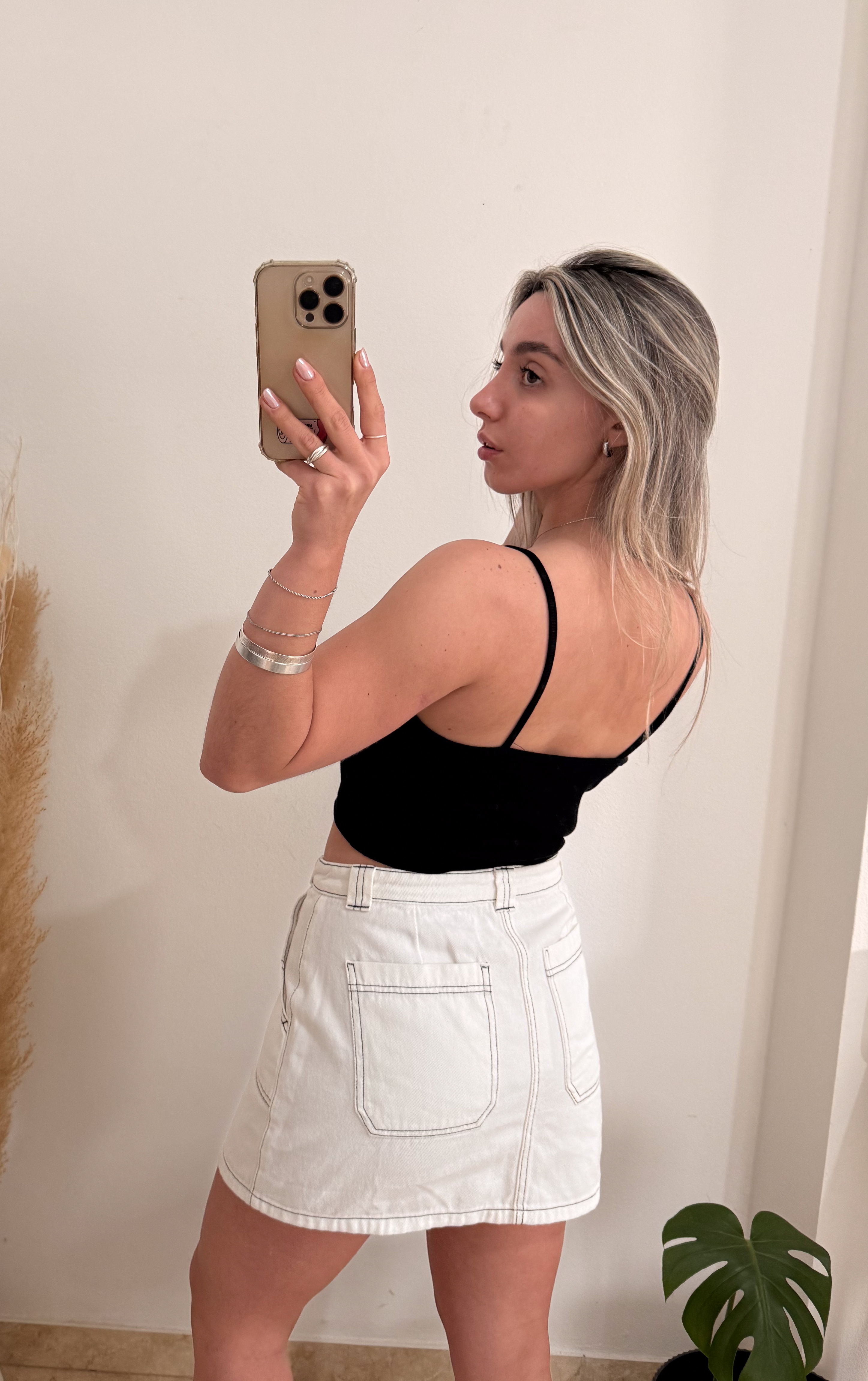 Top negro tiras talle s