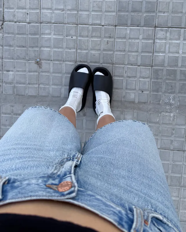 Chanclas negras mega cómodas y cancheras 35 al 39