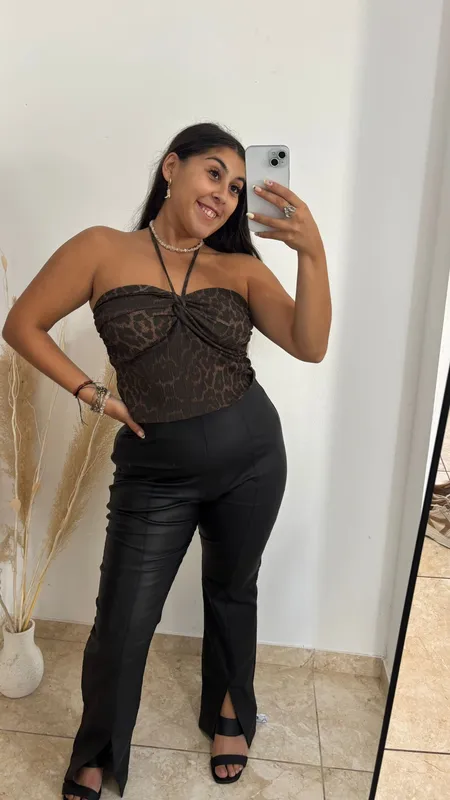 Eengomado indian con tajo abajo talle xl