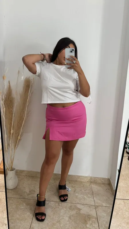 Remera con frunce bas talle xl